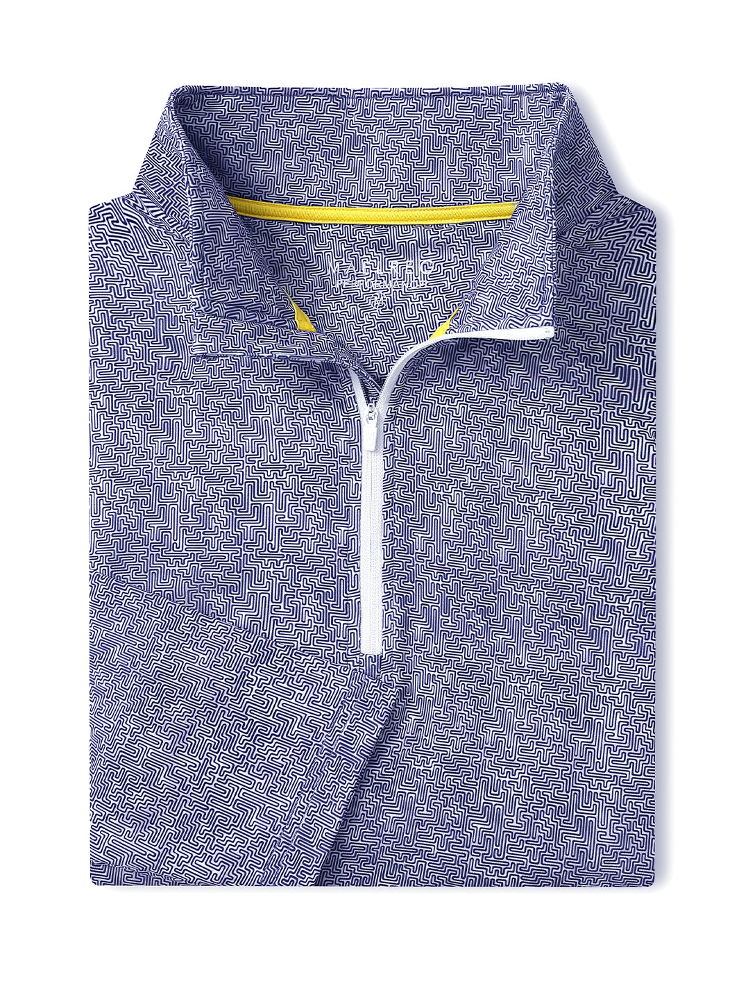 Men's Print Quarter Zip Golf Pullover