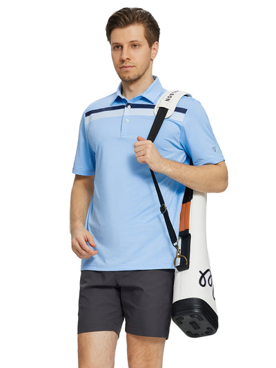 Camisas de golf de color liso para hombre 