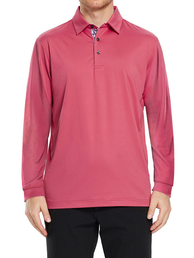 Men's Long Sleeve Golf Polo Shirts