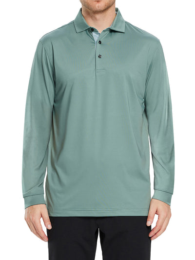 Men's Long Sleeve Golf Polo Shirts