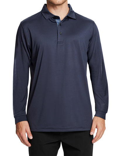 Men's Long Sleeve Golf Polo Shirts