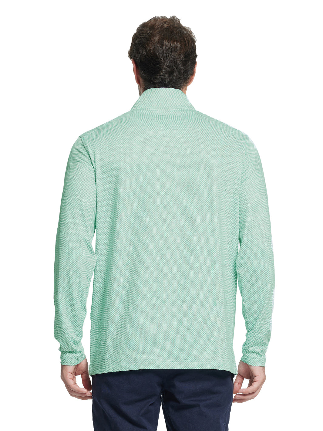 Men's Print Quarter Zip Golf Pullover