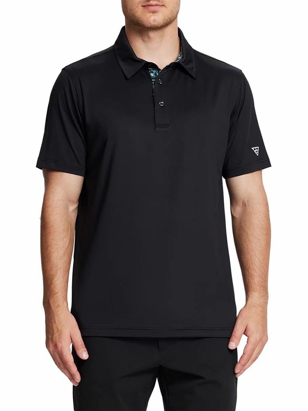 Mens black deals golf shirts