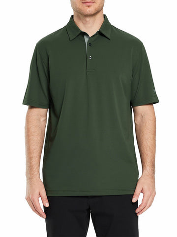 army green golf shirt