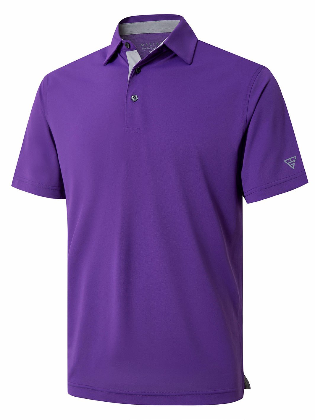 Solid Pique Moisture Wicking Dry Fit Golf Polo Shirts for Men Maelreg Performance Golf Apparel